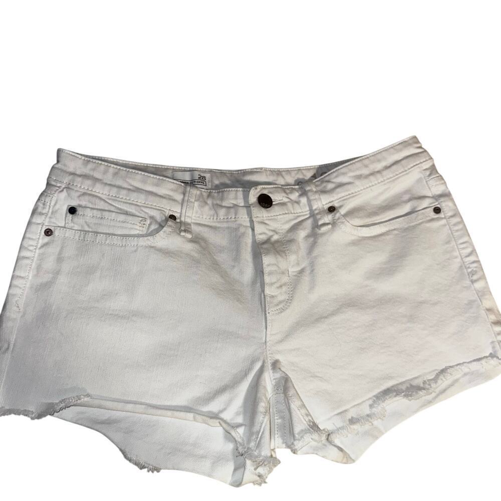 Gap summer cut off white shorts sz 28